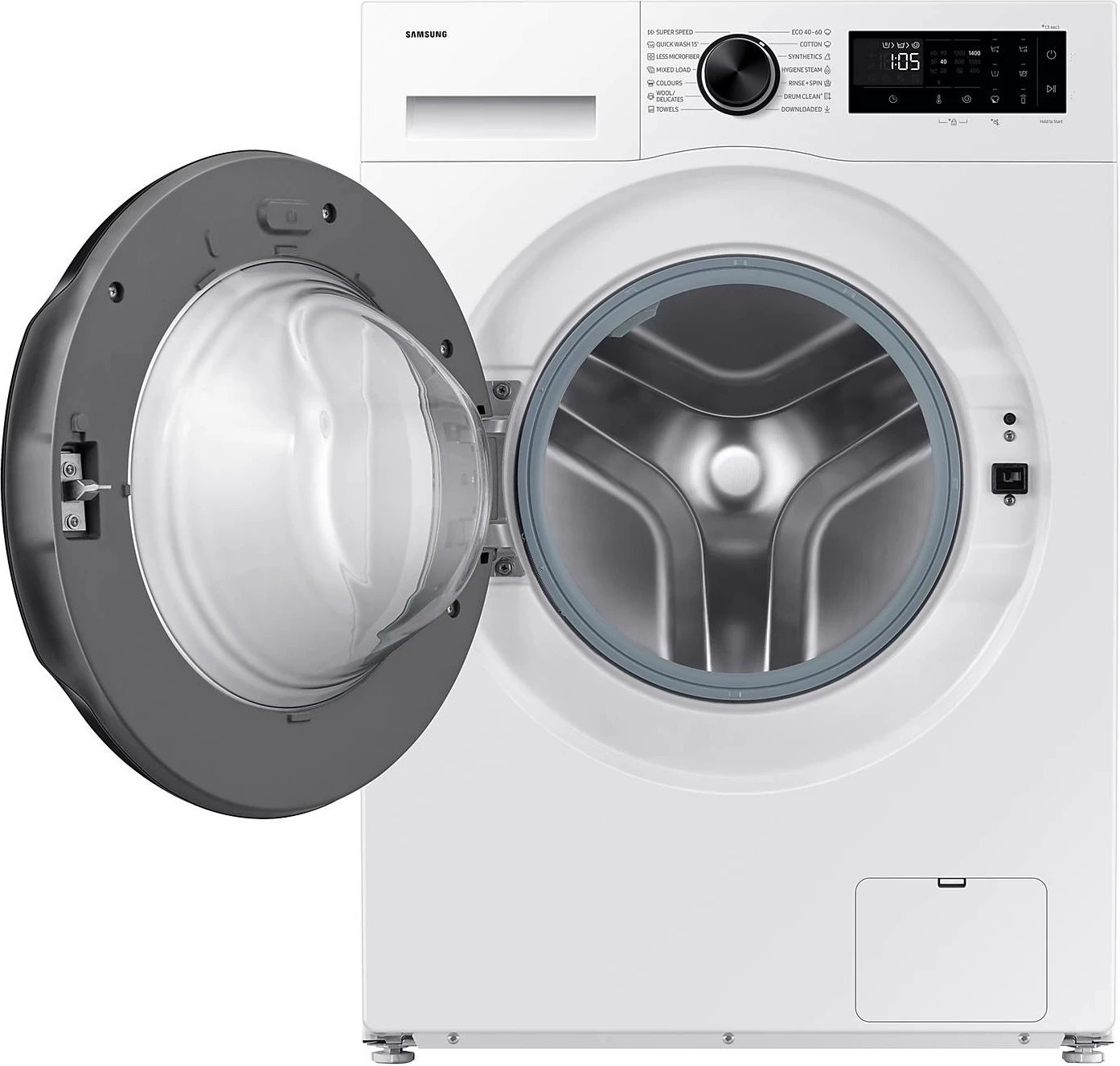 Lavatriçe, Samsung WW90DG5G34AELE, 9 kg, AI Ecobubble, Super Speed 39 min, klasa A, SmartThings, e bardhë