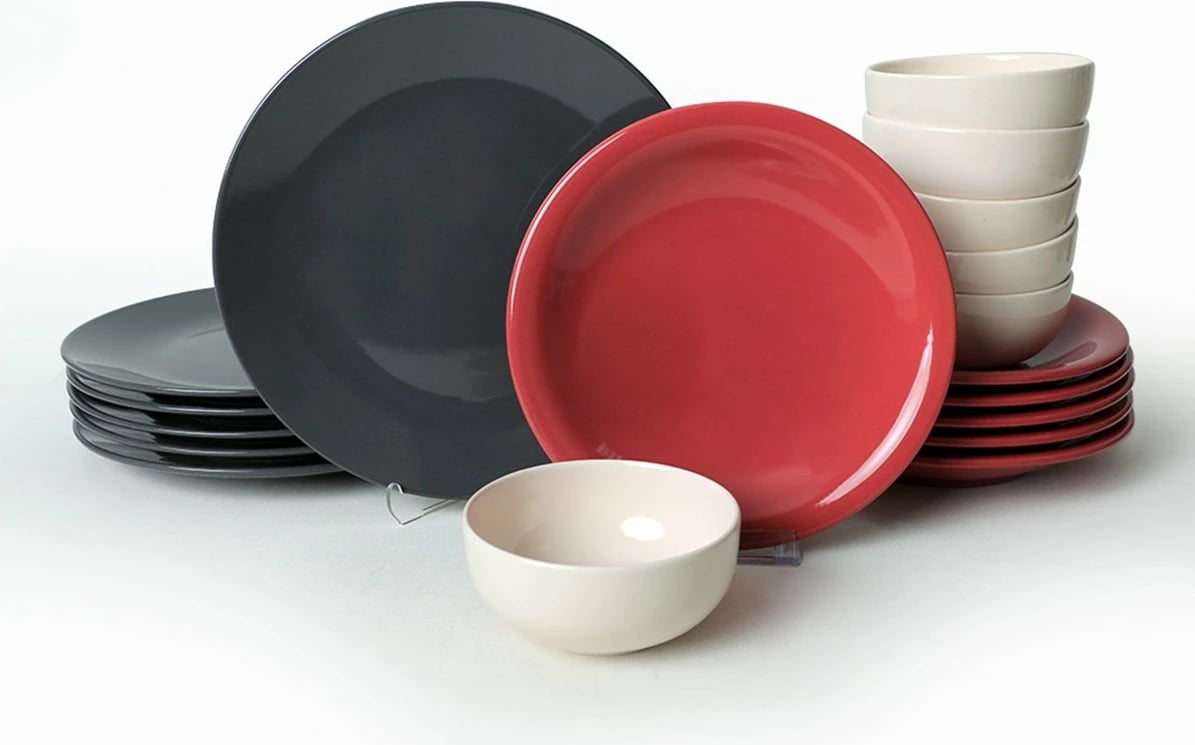 Set enësh për drekë, qeramikë, 18 copë, Hermia Concept, X0001509100000000000000000