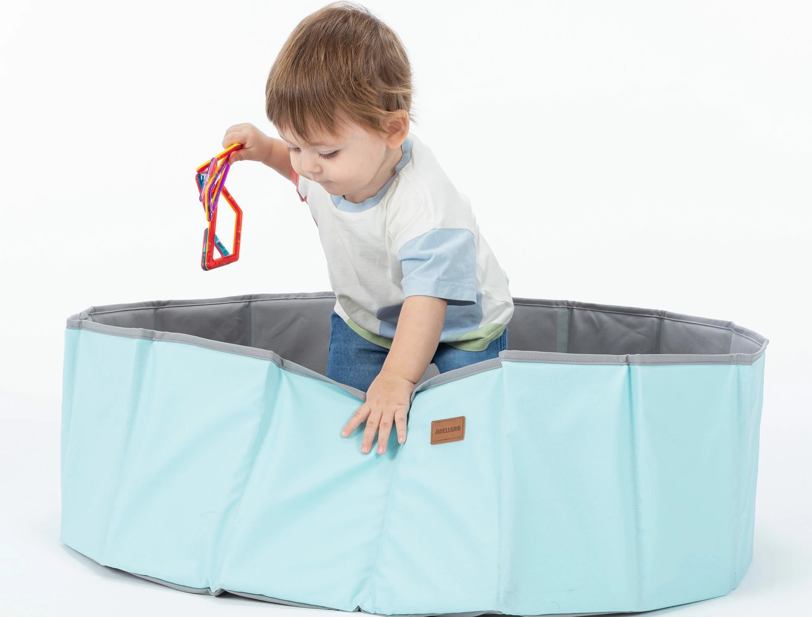 Pishinë me topa, ngjyrë mente, Evila Originals, 80x80x26cm