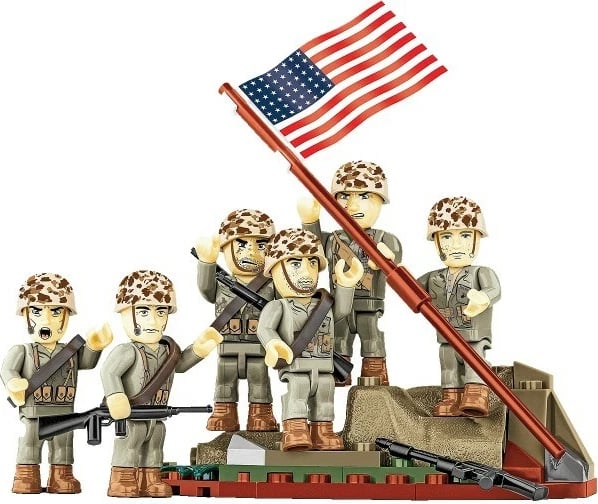 Set blloqesh Cobi Klocki Iwo Jima 1945, 87 pjesë, 6 figurina