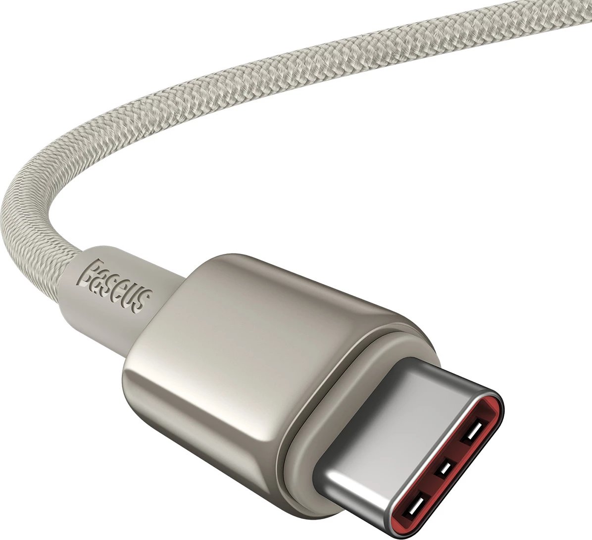 Kabllo USB-C në USB-C Baseus Tungsten Gold, 1m, 100W, Ari