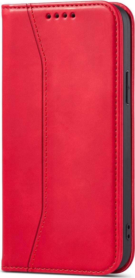 Mbështjellës Hurtel Magnet Fancy Case për iPhone 14 Pro, portofol, qëndrim, e kuqe