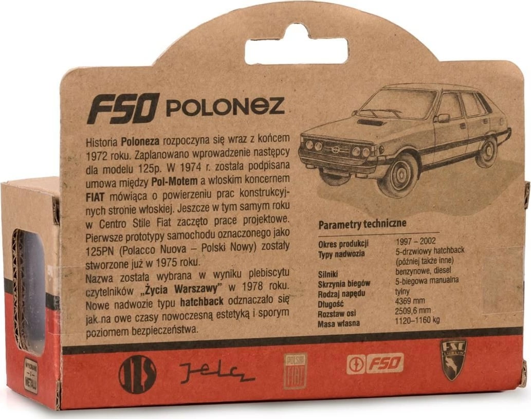 Makine lodër Daffi FSO Polonez, 1:43, Metal/Plastik, Gjelbër