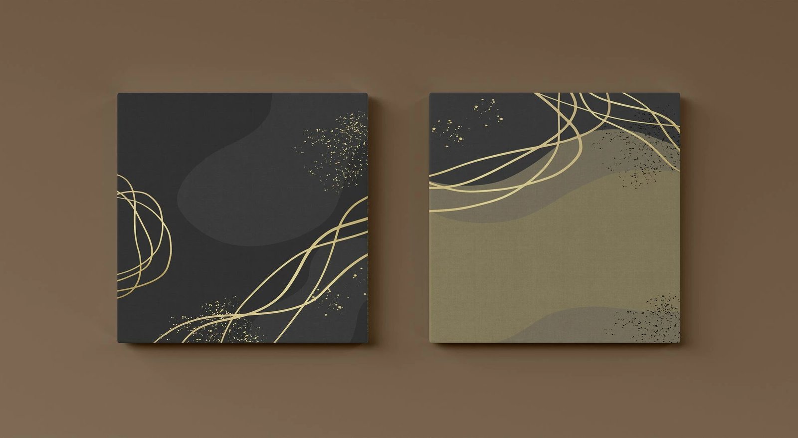 Pikturë dekorative në kanavacë (2 copë), Wallity, ASR2-CNV25-4, 40x40 cm