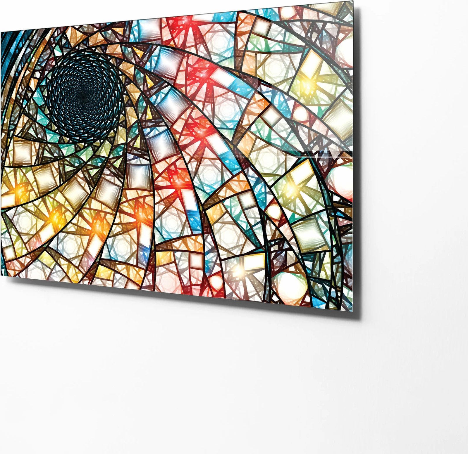 Pikturë dekorative prej xhami të temperuar, shumëngjyrëshe, 30x45cm