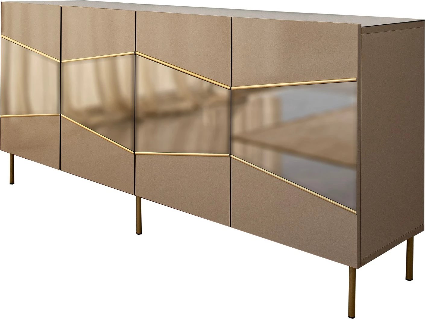 Konsolë Hanah Home, Nice, bronz dhe ari