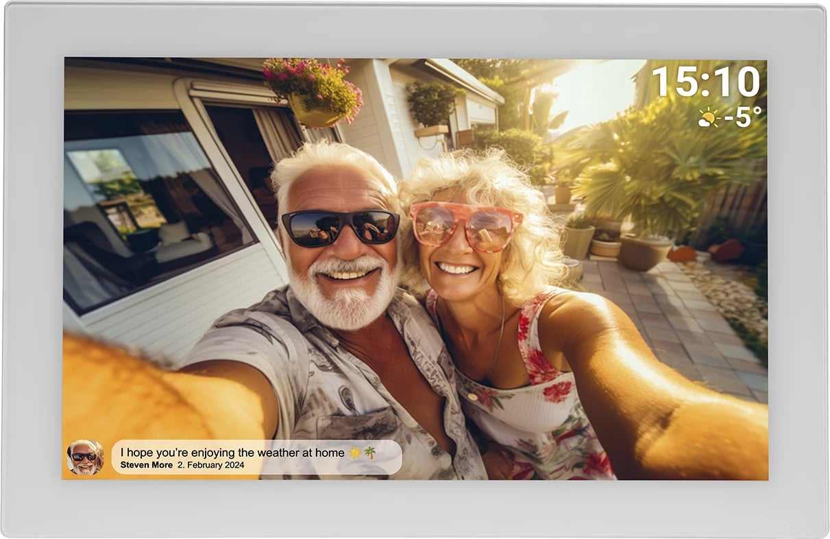 Kornizë digjitale Denver Frameo PFF-1037W, 10.1", 16 GB, e bardhë