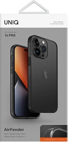 Mbështjellës UNIQ Air Fender për iPhone 14 Pro, Gri
