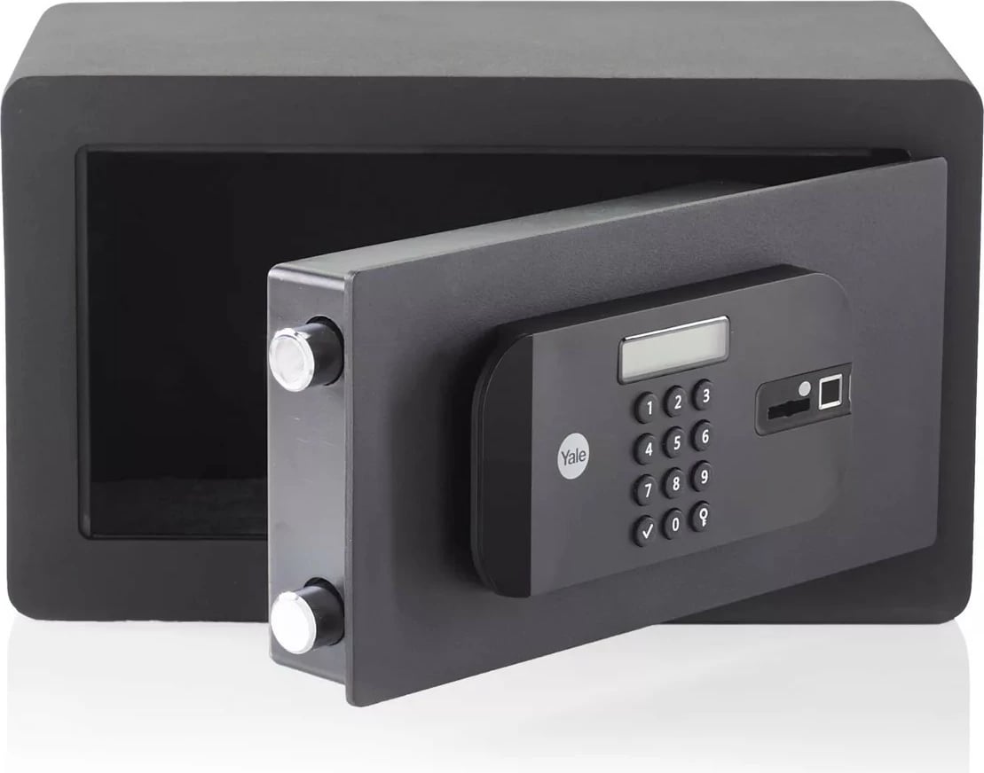 Kasafortë kompakte YALE HOME YSFB/200/EB1, me lexues gishti, e zezë