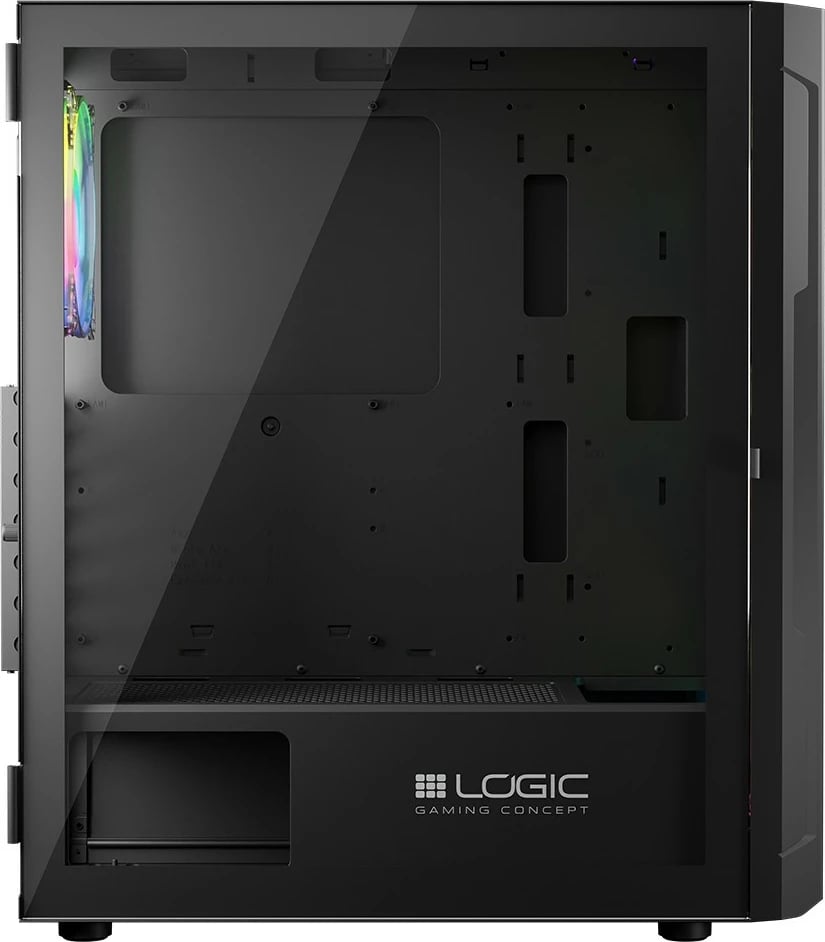 Kasë Logic Concept Aramis ARGB Midi Tower, ATX, e zezë Kasë Logic Concept Aramis ARGB Midi Tower, ATX, e zezë