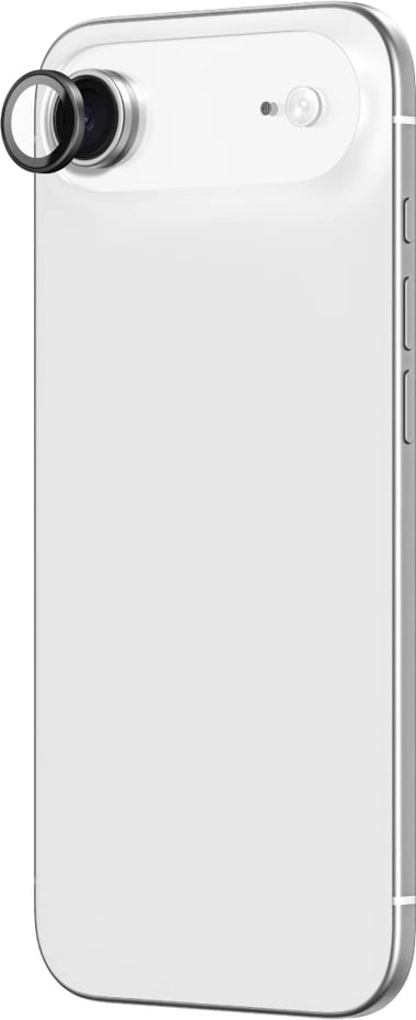 Mbrojtës xhami për kamerë AmazingThing Lens Glass për iPhone 17 Air, kornizë alumini e zezë