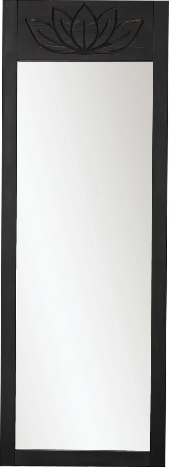 Pasqyrë Cheval Skye Decor, ngjyrë antracit, lotus