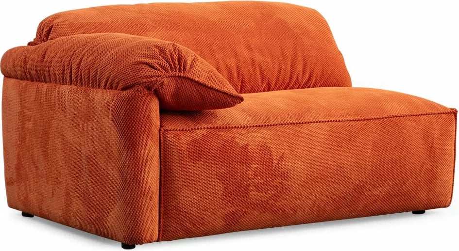 Kënd divani Flamingo, krem dhe portokalli, Atelier del Sofa