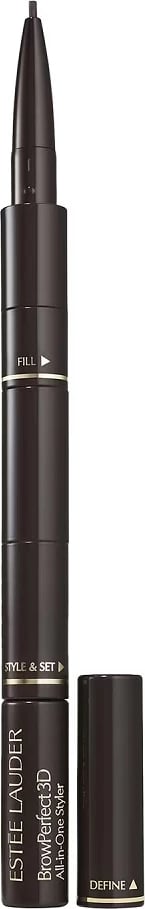Laps për vetulla 3-në-1 Estée Lauder BrowPerfect 3D All-in-One Styler për femra 10 Blackened Brown 2.07g