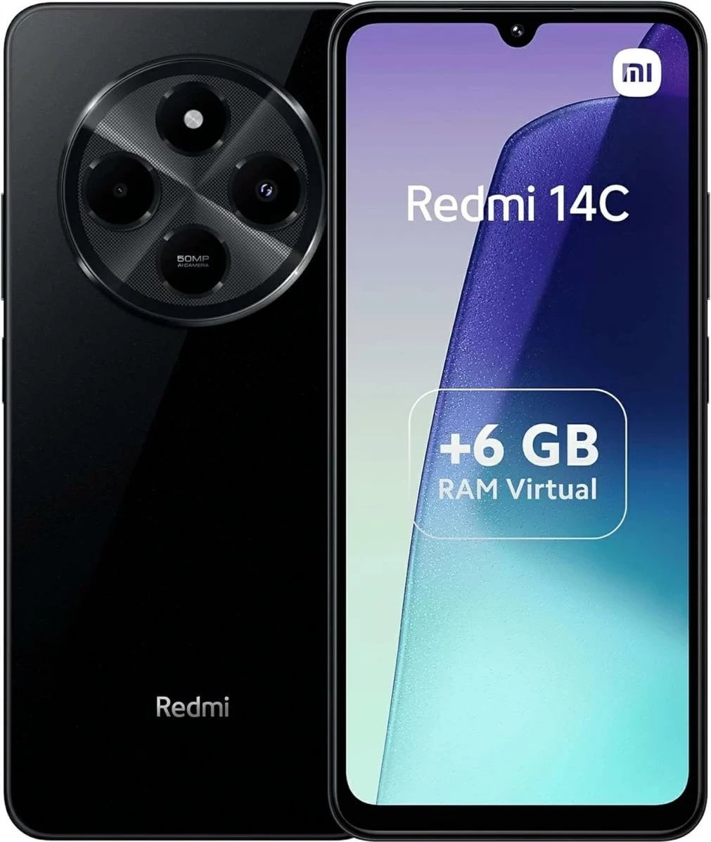 Celular Xiaomi Redmi 14C, 6.88", 6+128GB, i  zi