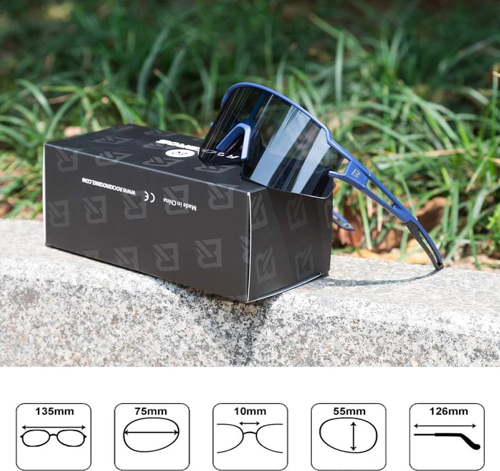 Syze çiklizmi Rockbros 10174, fotokromike, UV400, blu