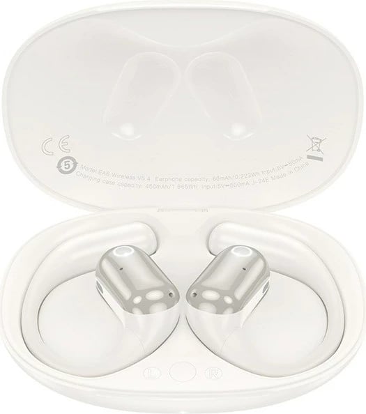Kufje HOCO EA6, Bluetooth, open-ear, për muzikë dhe thirrje, e bardhë