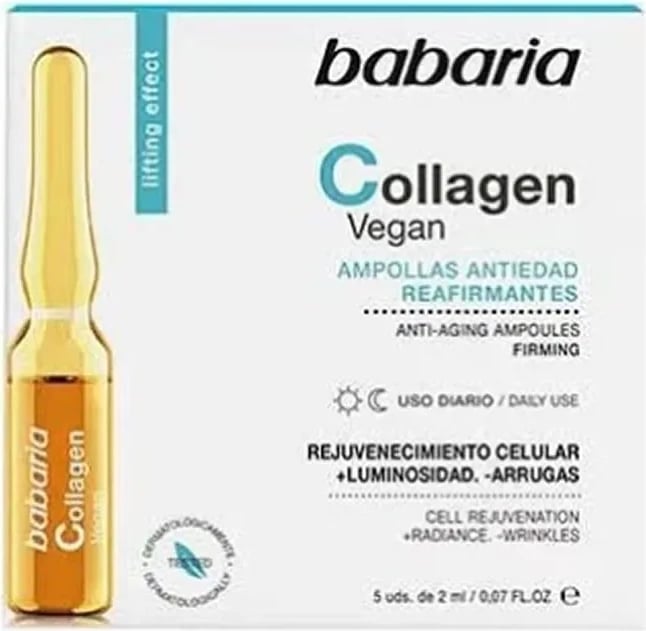Ampula për fytyrë Babaria Collagen Vegan unisex 5x2ml