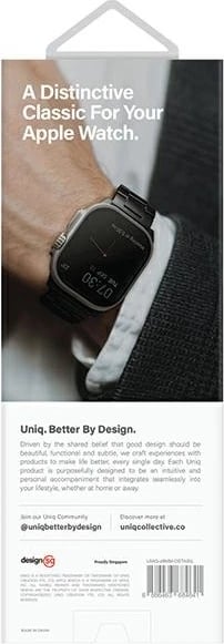 Rrip çeliku inox për Apple Watch UNIQ Osta, 42/44/45/49mm, Argjend