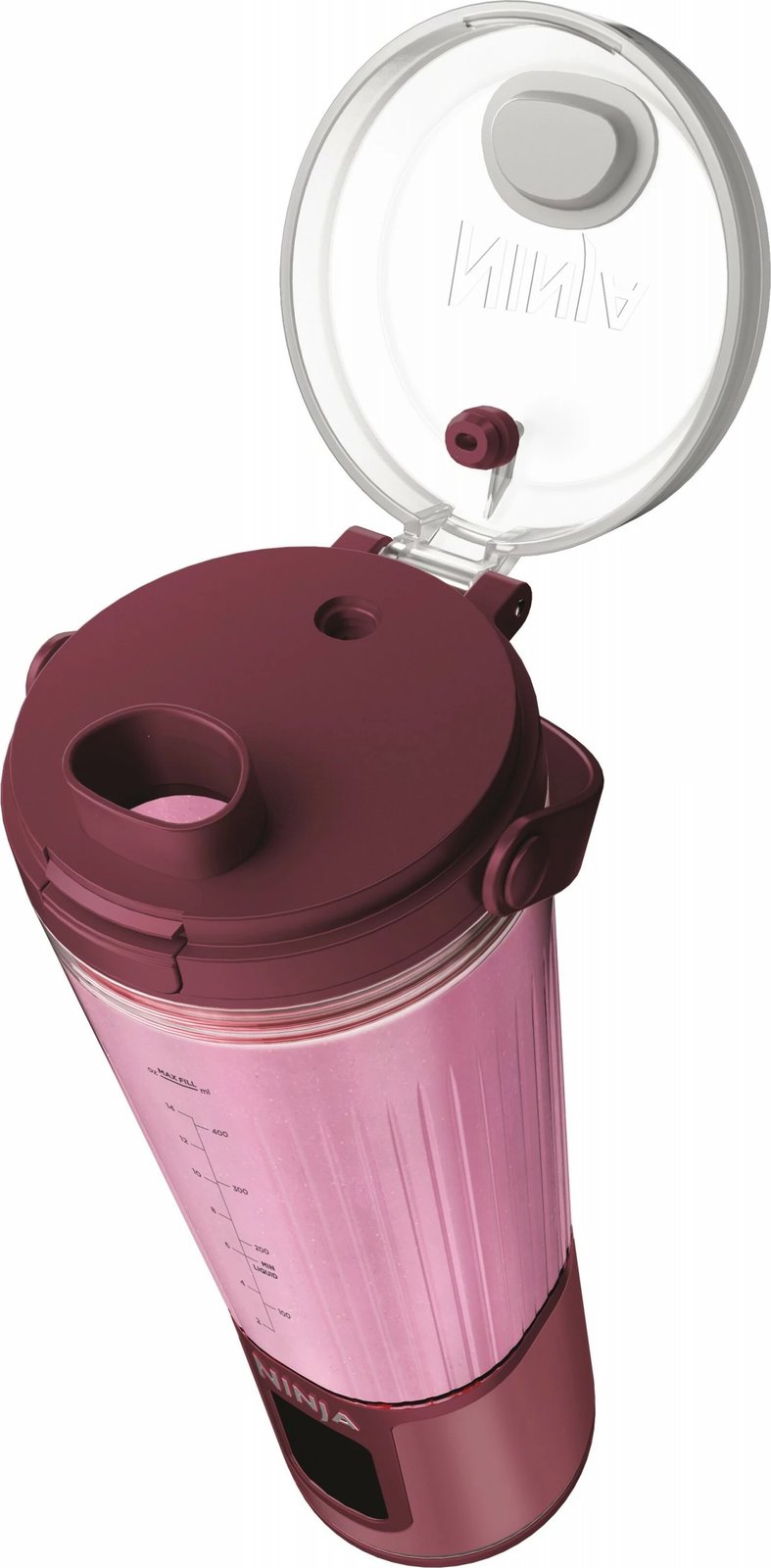 Blender portativ Ninja BC151EUCR, 532ml, 6 tehë, USB Type-C, kuq