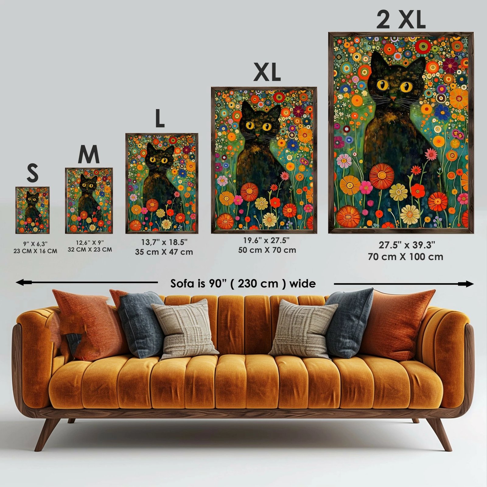 Pikturë dekorative me kornizë, MDF, shumëngjyrëshe, Wallity, GE214-L