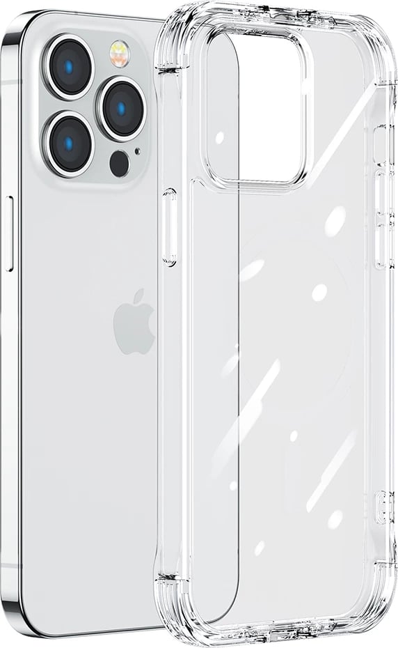 Mbështjellës Joyroom Defender Series JR-14H1 për iPhone 14, me mbajtëse, Transparent