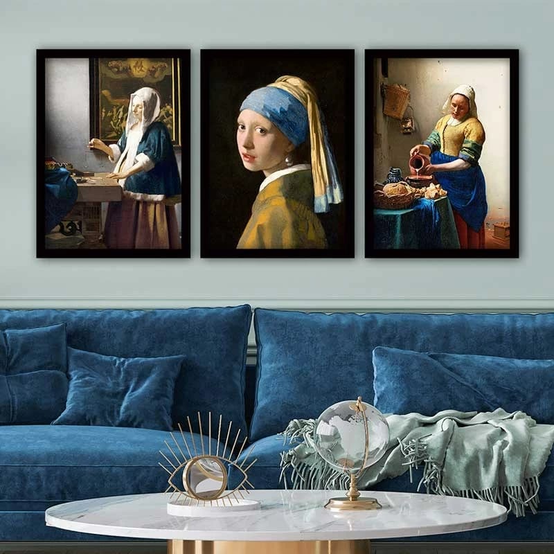 Pikturë dekorative me kornizë (3 copë), Wallity, 3SC_UN1015467_3545