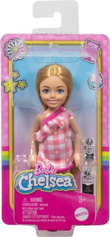 Kukull Barbie Chelsea Mattel DWJ33/HXM95, 15 cm, rozë