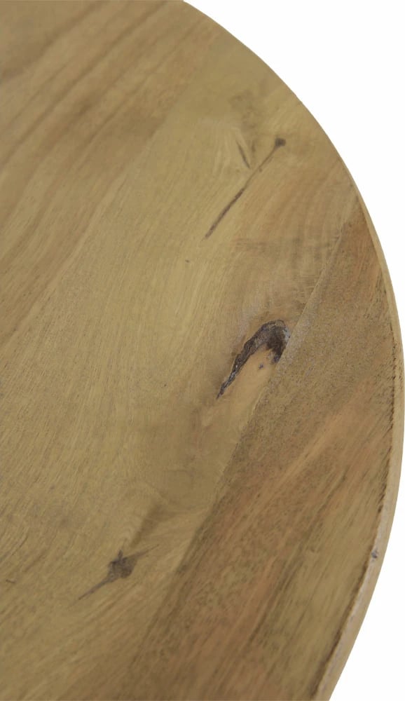 Tavolinë anësore Paloma, dru mango natyral, 46x46x45cm