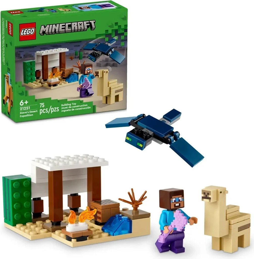 Set LEGO Minecraft 21251 Steve's Desert Expedition Set LEGO Minecraft 21251 Steve's Desert Expedition