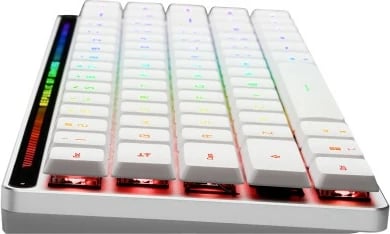 Tastierë gaming ASUS ROG Falchion RX Low Profile, 65%, RGB, Wired & Wireless, QWERTZ, e bardhë