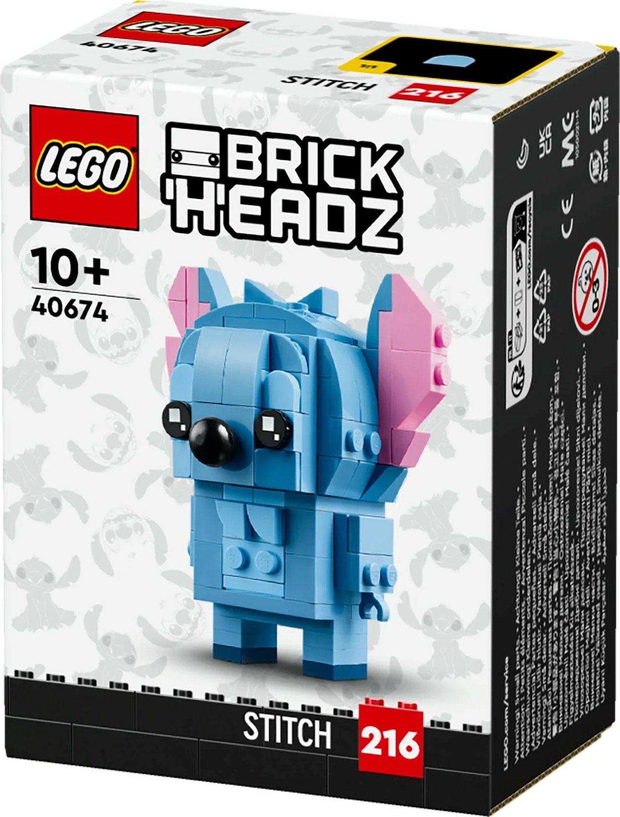 Set ndërtimi LEGO BrickHeadz 40674 Stitch, 152 pjesë, multikolor