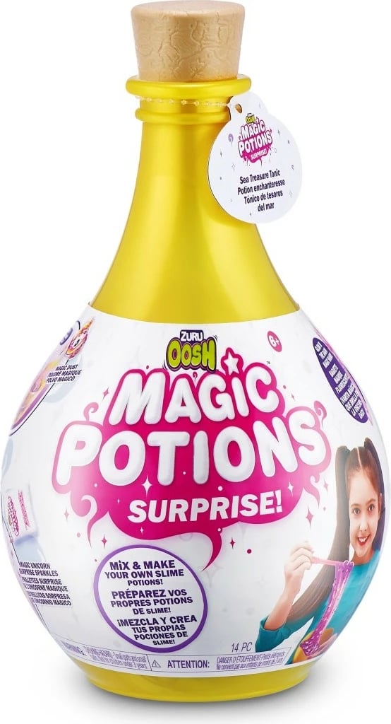 Set lodrash Oosh Fun Magic Potion Slime Surprise, 12 copë, ngjyra të përziera