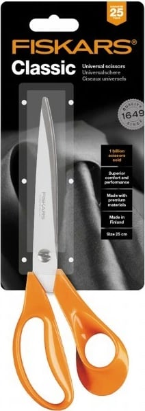 Gërshërë rrobaqepësie Fiskars 1005151, 25 cm, portokalli