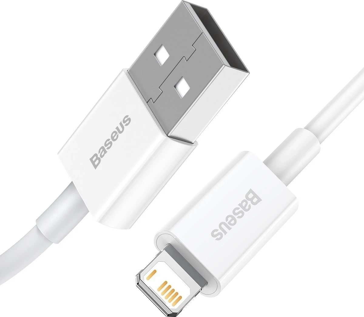 Kabllo USB për serinë Lightning Baseus Superior, 2.4A, 1m (e bardhë)