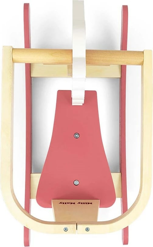 Kalë luhatës druri, Milly Mally, Lucky, me mbështetëse dhe barriera të heqshme, 12–36 muaj, rozë