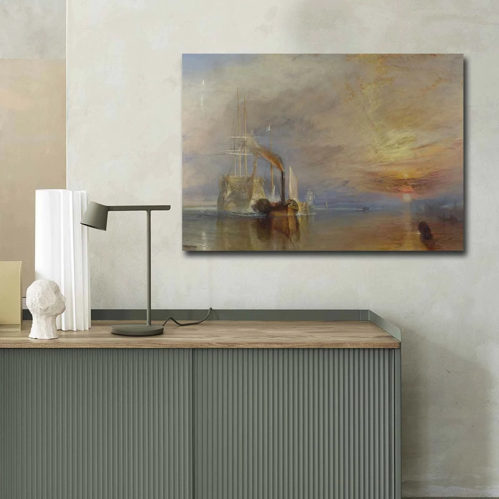 Pikturë dekorative në kanavacë, The Fighting Temeraire, shumëngjyrëshe, 70x100cm