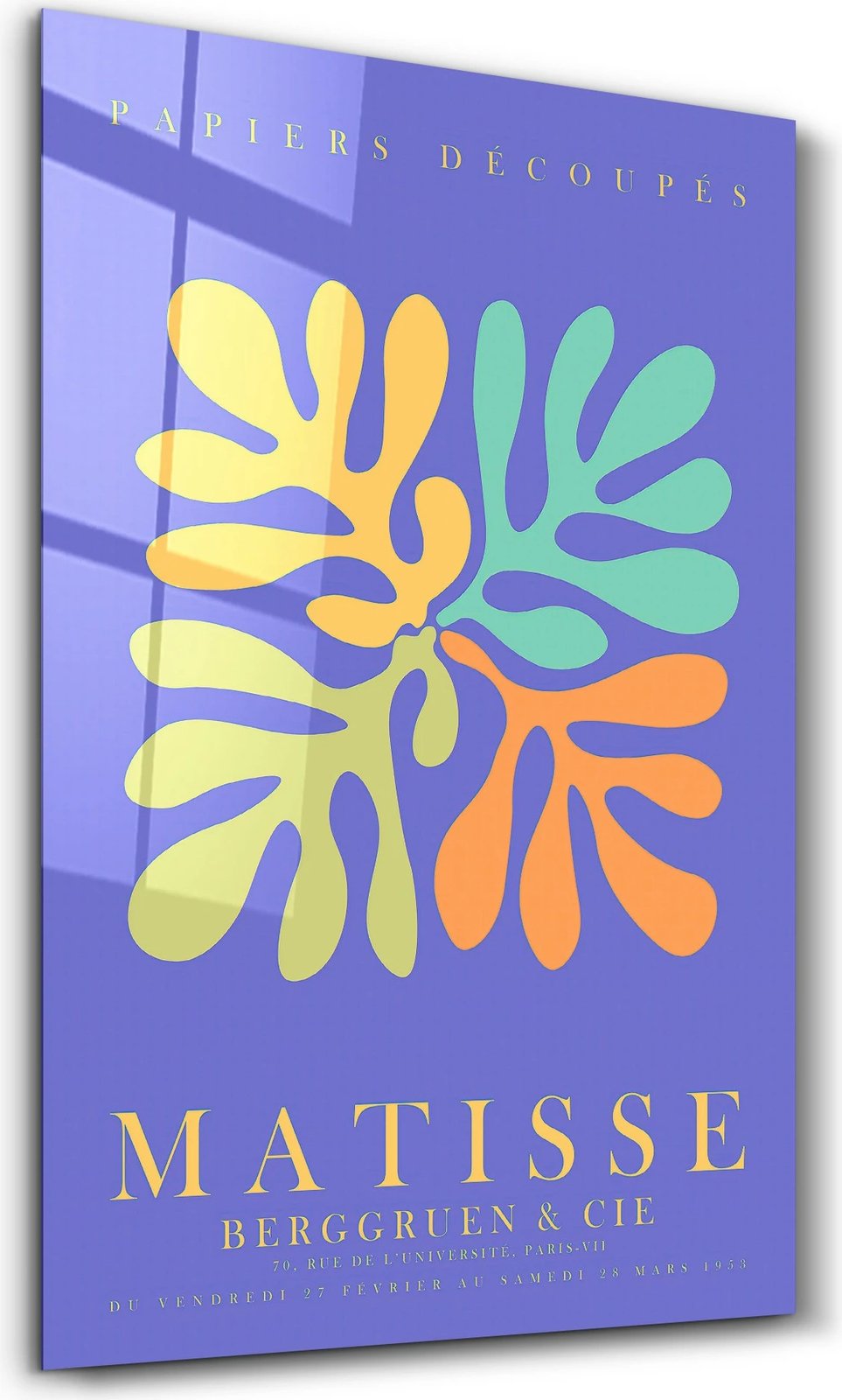 Pikturë dekorative prej xhami të temperuar, shumëngjyrëshe, SPR-1162, 35x55cm