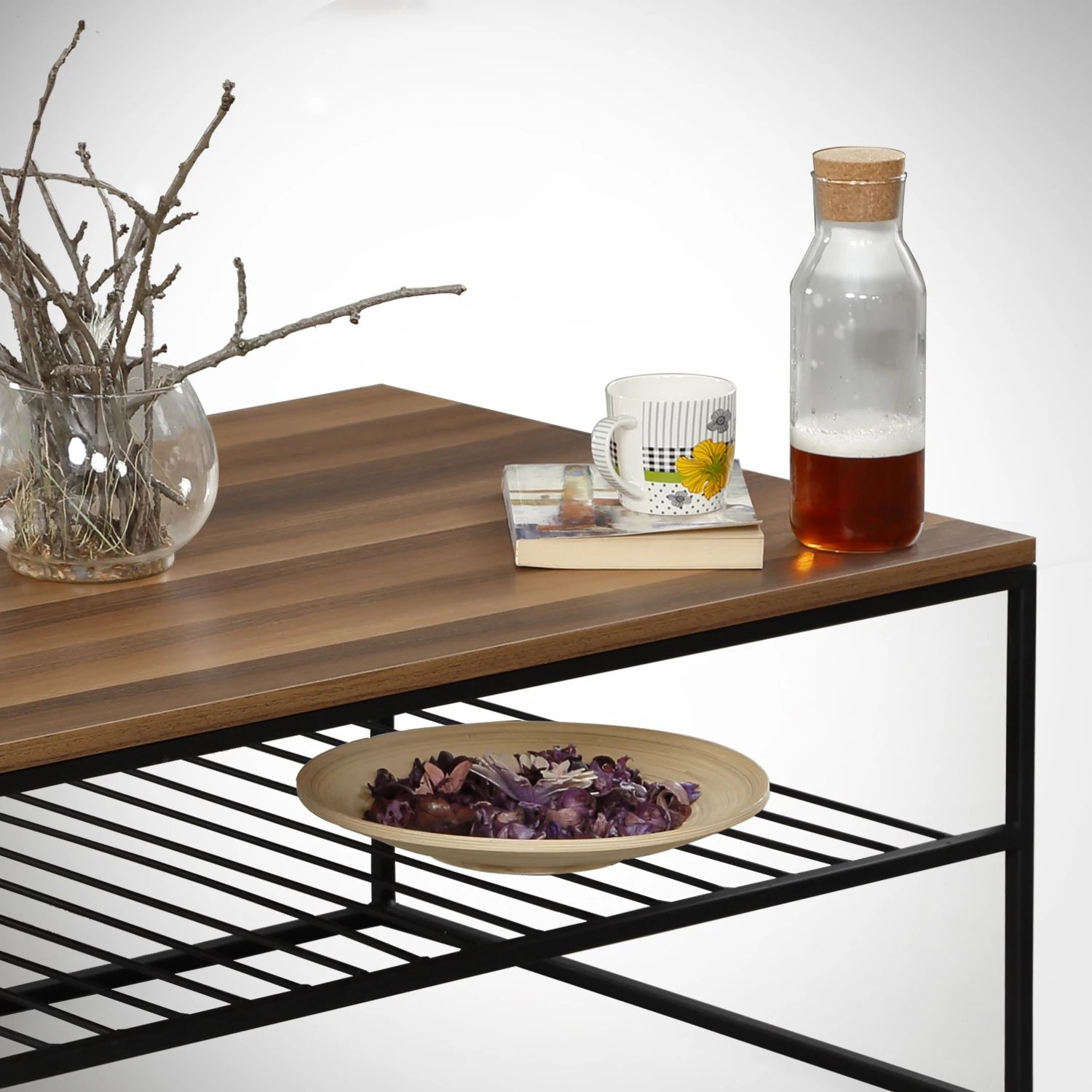 Tavolinë kafeje Hanah Home, Etna, ngjyrë arre