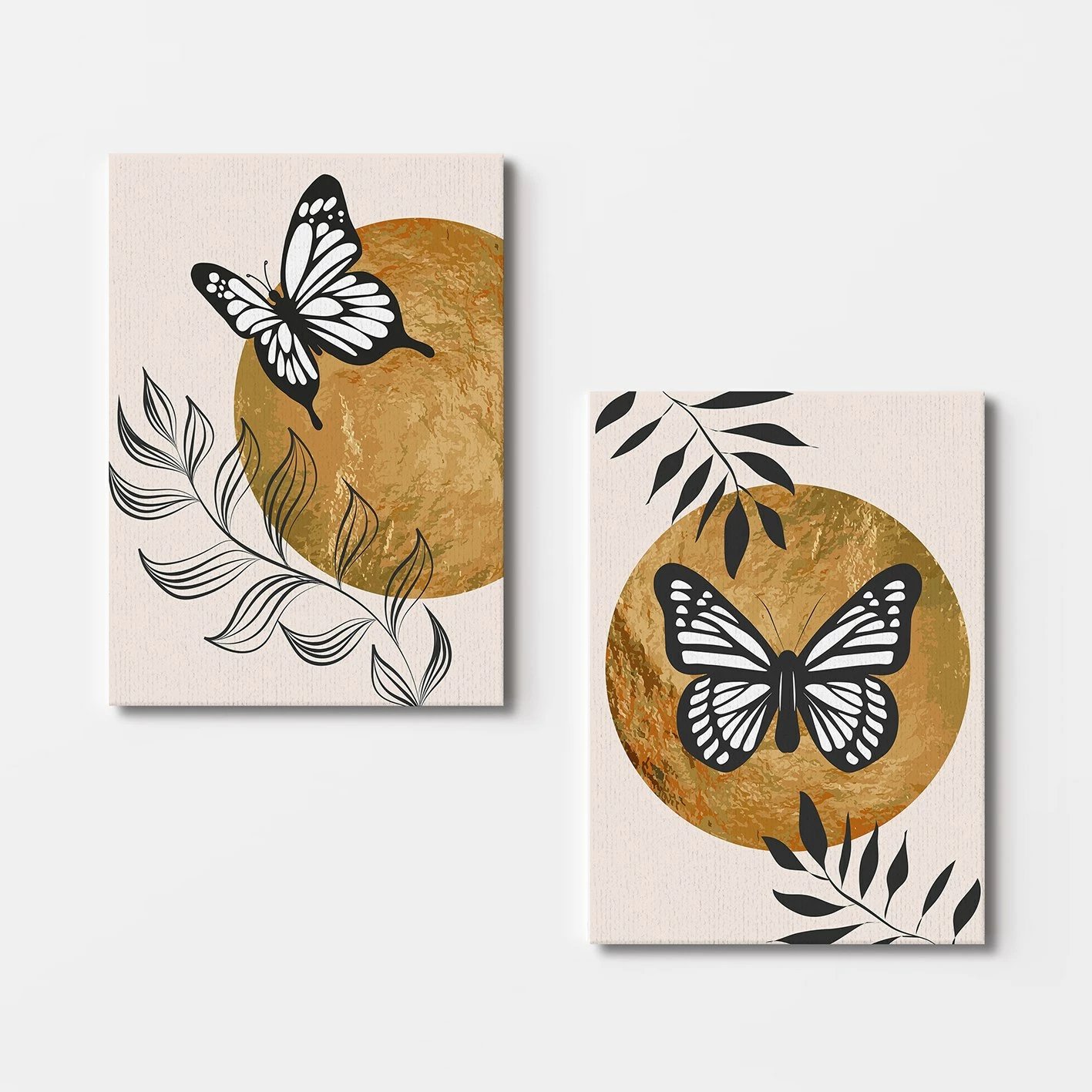 Pikturë dekorative në kanavacë (2 copë), Wallity, 2KNV4322, 50x70cm