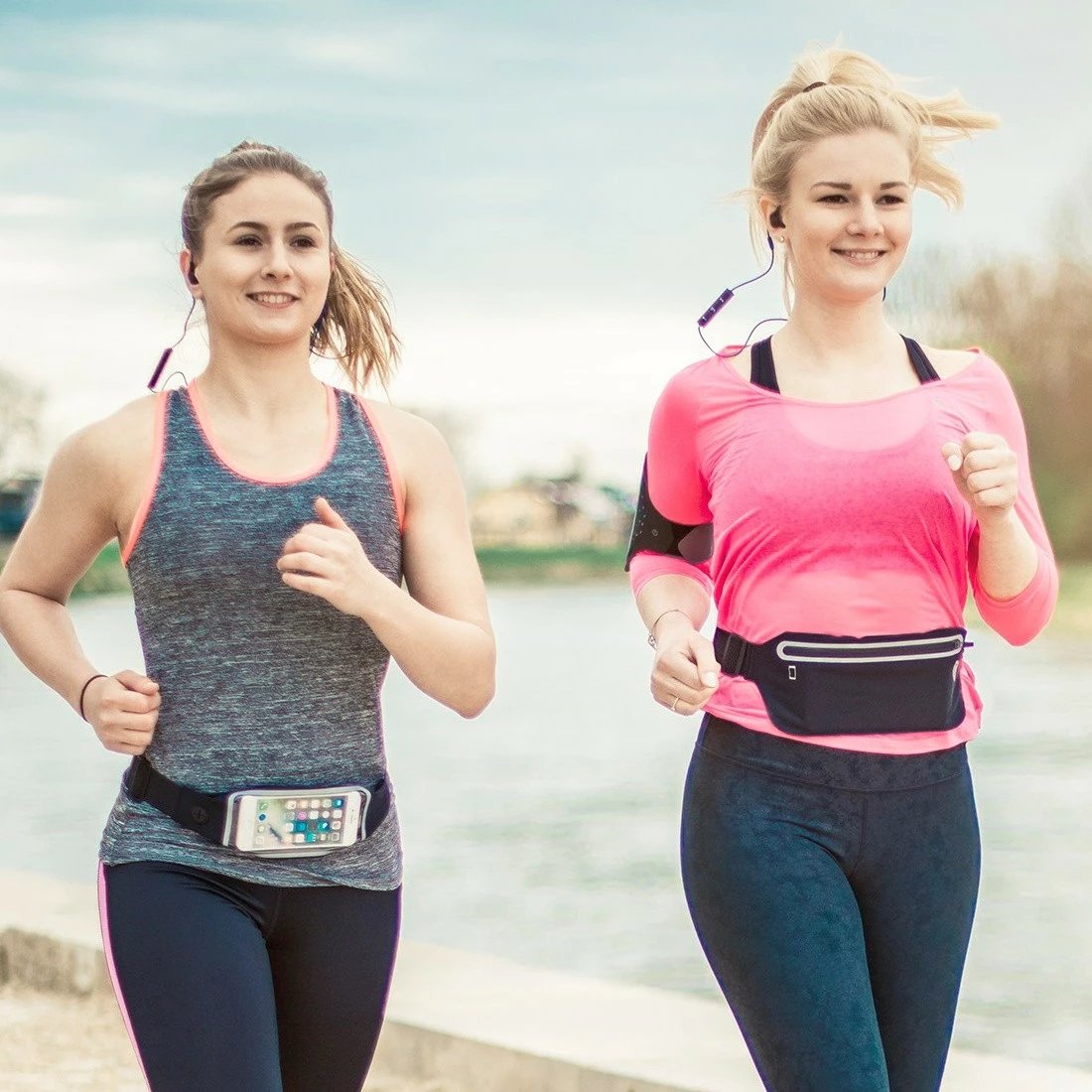 Kufje in-ear me mikrofon Hama Freedom Athletics II, Bluetooth 5.3, kapëse pas veshi, USB-C, rezistente ndaj djersës, e verdhë/zezë