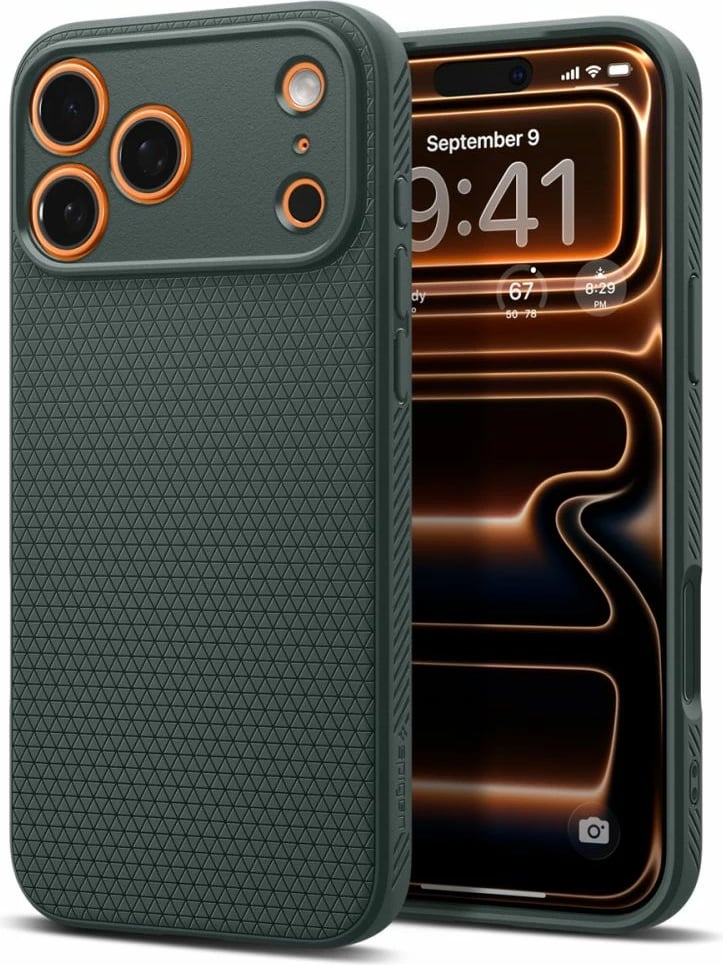 Mbështjellës Spigen Liquid Air për iPhone 17 Pro, Gjelbër Mbështjellës Spigen Liquid Air për iPhone 17 Pro, Gjelbër