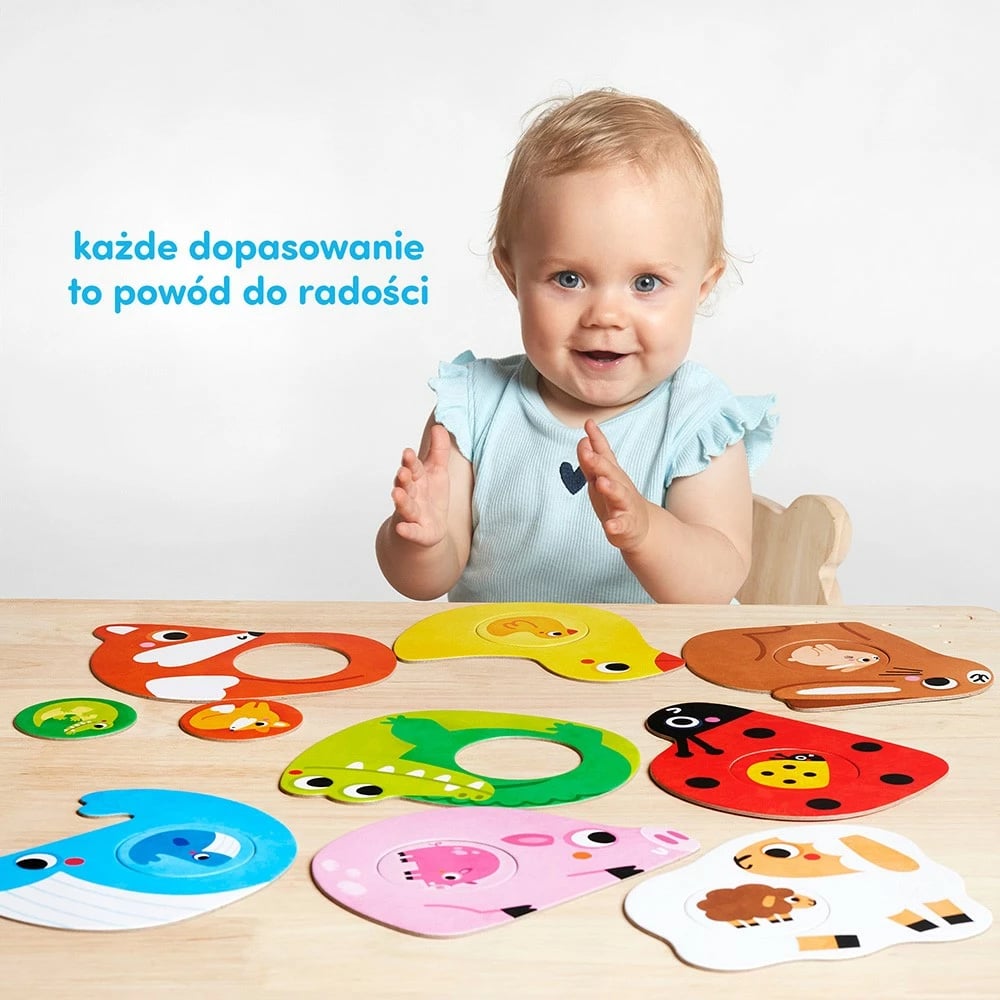 Puzzle set CzuCzu First Puzzle Set - Little Ones, 8 copë, për fëmijë, shumëngjyrësh