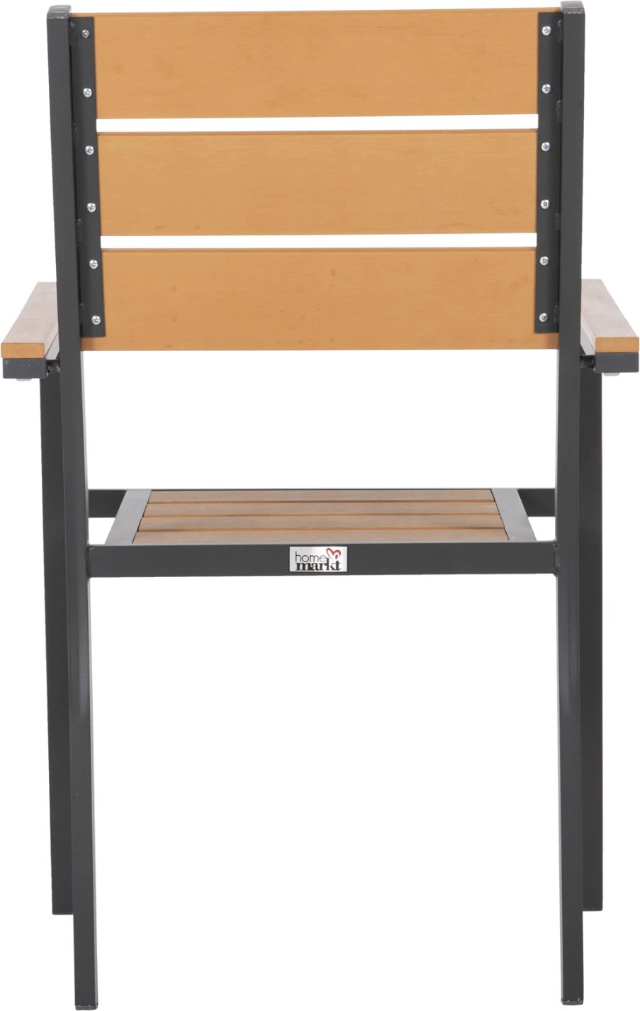 Karrige alumini SAGA FH5981.03, ngjyrë anthracite-polywood natyrale, 55x55x86H cm