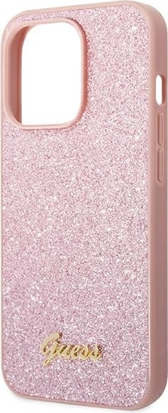 Mbështjellës Guess GUHCP14XHGGSHP për iPhone 14 Pro Max 6.7", Glitter Script, Rozë Mbështjellës Guess GUHCP14XHGGSHP për iPhone 14 Pro Max 6.7", Glitter Script, Rozë
