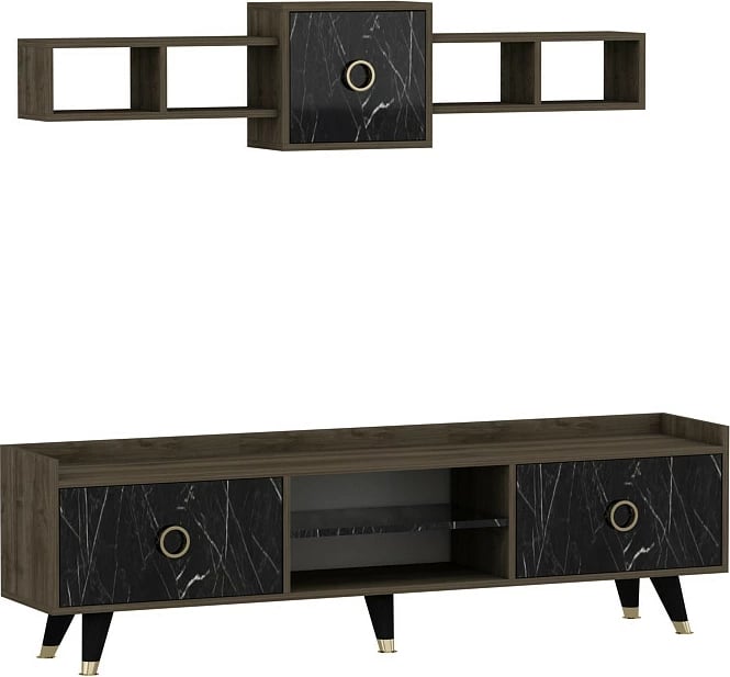 Komodë TV Skye Decor, ngjyrë mermeri, rosa