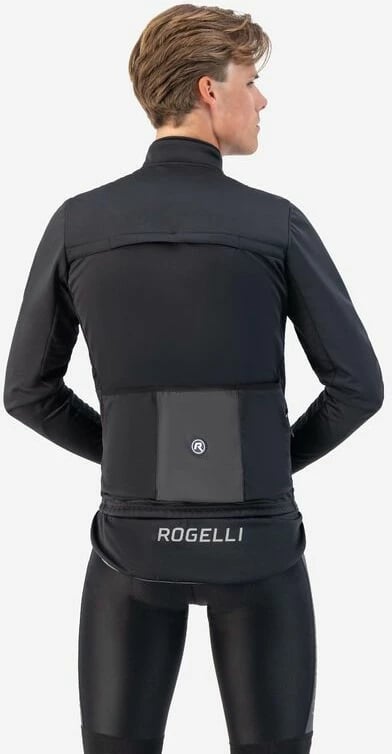 Jakne lifestyle Rogelli për meshkuj, e zezë