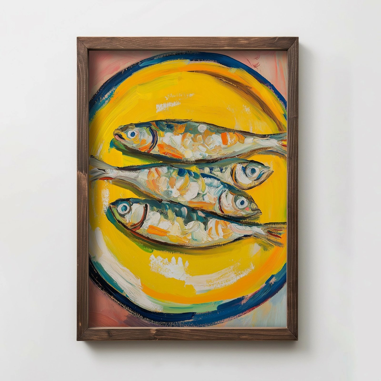 Pikturë dekorative me kornizë MDF, Wallity, TUN074-XL, shumëngjyrëshe, 50x70x3.5cm