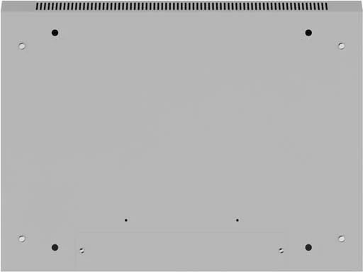 Kabinet rack muri 19", Lanberg WF01-6404-23S, 4U 600x450, derë e perforuar, 4 shina, 2 vende ventilatori, IP20 60 kg, gri, Flat Pack