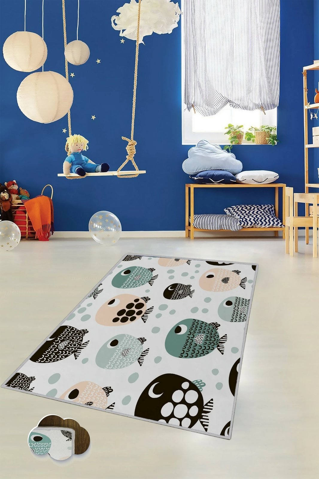 Qilim multikolor për fëmijë, Conceptum Hypnose, EXFAB17, 160x230cm